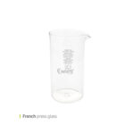 شیشه فرنچ پرس 350 سی سی وایت پلیت کد 00350 یک عددی end
