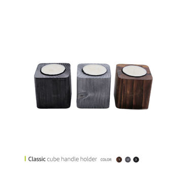 جا شمعی مکعب کلاسیک وایت پلیت کد 8056 یک عددی