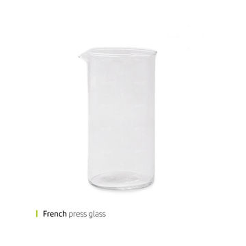 شیشه فرنچ پرس  600 سی سی وایت پلیت کد 00601 یک عددی