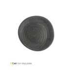 بشقاب چدن استاپ مات 30 سانت وایت پلیت کد 5077.2 یک عددی