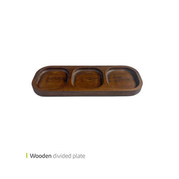 اردو خوری چوبی سه خانه وایت پلیت کد 8573 یک عددی