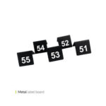 شماره میز متال 51 تا 60 وایت پلیت 606222 یک عددی