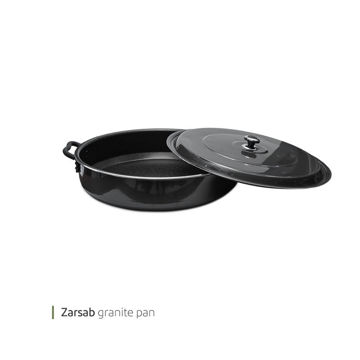 تابه گرانیت درب دار 50 سانت زرساب کد 1.50 یک عددی