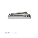 سینی استیل مستطیل اپ اند داون همرد 36 سانت وایت پلیت کد 352.12 یک عددی