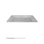 سینی استیل مستطیل استاب 41 سانت وایت پلیت کد 352.4 یک عددی