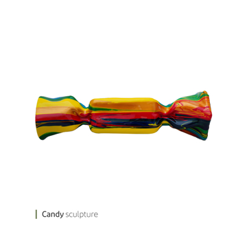 مجسمه candy کالرایز وایت پلیت کد 96.974 یک عددی