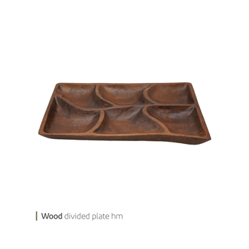 اردو خوری چوبی شش خانه دست ساز 50 سانت وایت پلیت کد 8700.1 یک عددی