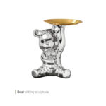 مجسمه bear sitting وایت پلیت کد 94.5374 یک عددی