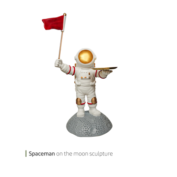 مجسمه spaceman on the moon وایت پلیت کد 94.47256 یک عددی