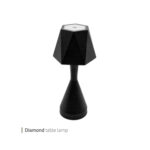 اباژور رومیزی شارژی دیاموند مشکی وایت پلیت کد 93.028 یک عددی