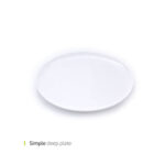 دیس گود سیمپل وایت پلیت کد 319xhm یک عددی