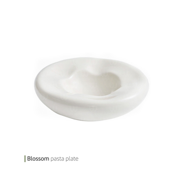پاستا خوری چینی گرد بلاسوم 27 سانت وایت پلیت کد 11066 یک عددی