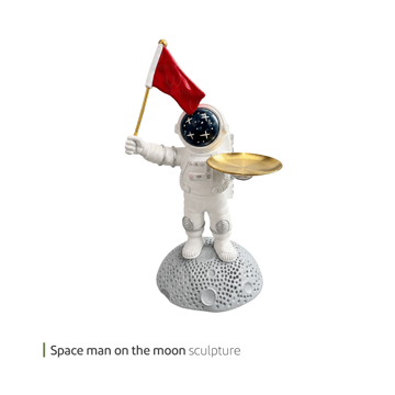 مجسمه space man on the moon وایت پلیت کد 94.47257 یک عددی